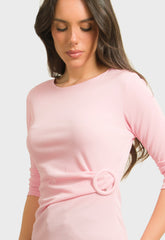 ΜΠΛΟΥΖΑ ΜΕ ΚΟΜΠΟ & ΑΓΚΡΑΦΑ - ΡΟΖ