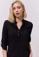 ΜΠΛΟΥΖΑ LOOK SHIRT-ΜΑΥΡΗ