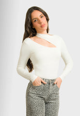 ΚΟΡΜΑΚΙ ΜΕ CUT OUT-ΛΕΥΚΟ