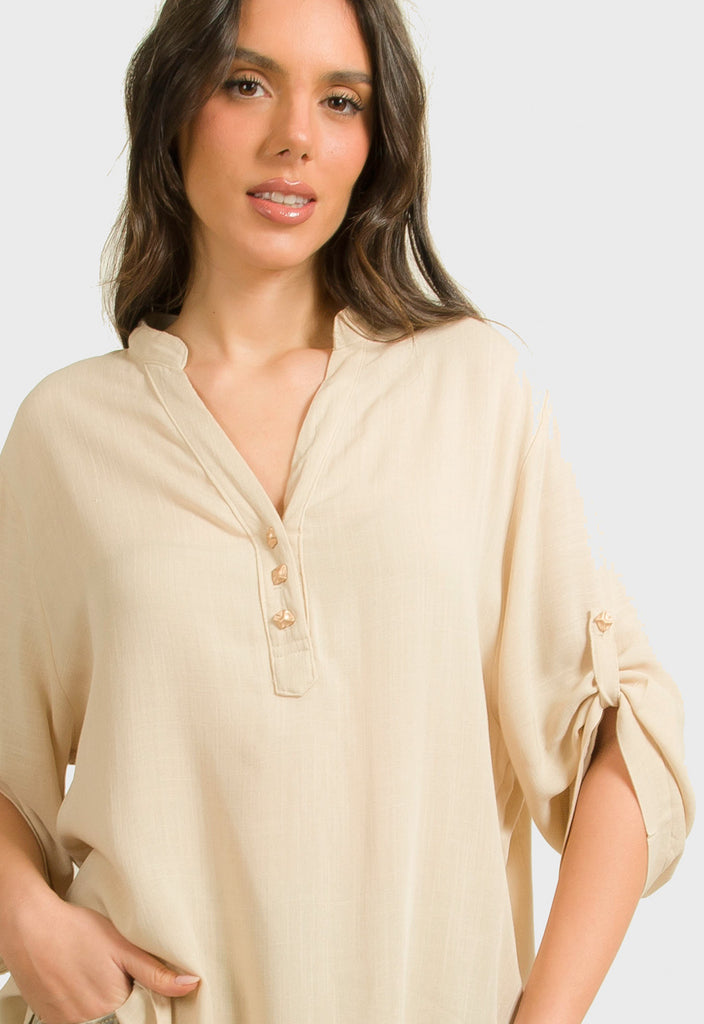 ΜΠΛΟΥΖΑ ΜΕ ΚΟΥΜΠΙΑ ΕΜΠΡΟΣ-ΜΠΕΖ