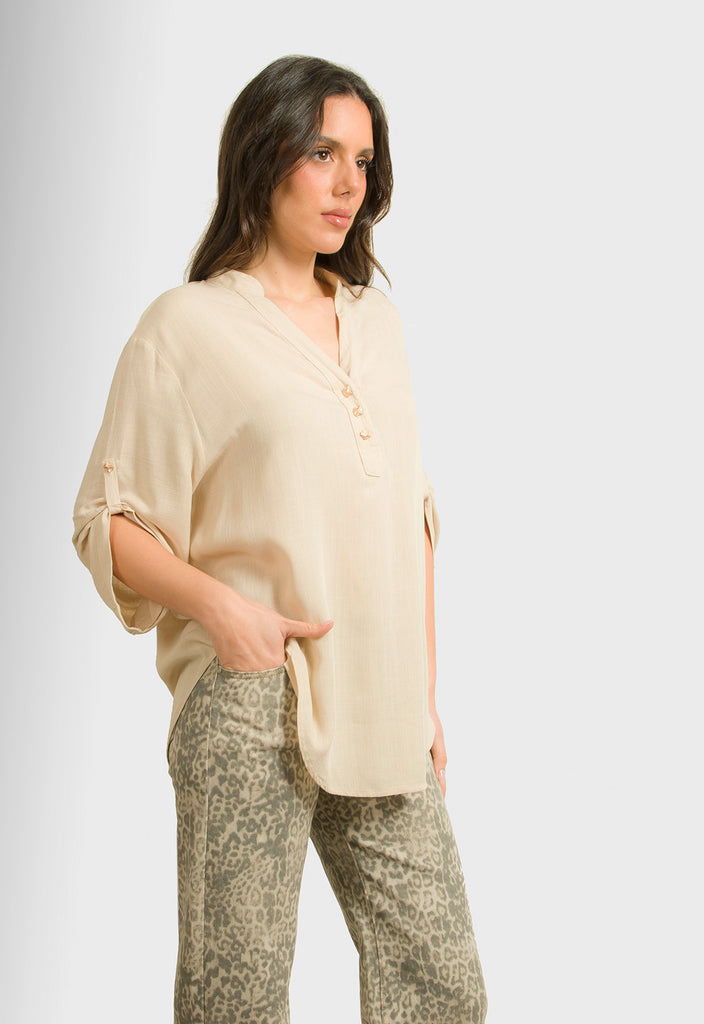 ΜΠΛΟΥΖΑ ΜΕ ΚΟΥΜΠΙΑ ΕΜΠΡΟΣ-ΜΠΕΖ