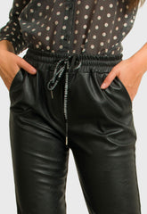 ΠΑΝΤΕΛΟΝΙ ΔΕΡΜΑΤΙΝΗΣ ΜΕ ΛΑΣΤΙΧΟ & ΚΟΡΔΟΝΙ-ΜΑΥΡΟ