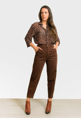 ΠΑΝΤΕΛΟΝΙ BAGGY ΒΑΜΒΑΚΕΡΟ-ΚΑΦΕ