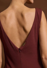 ΦΟΡΕΜΑ MIDI ΝΤΡΑΠΕ ΑΜΑΝΙΚΟ-WINE