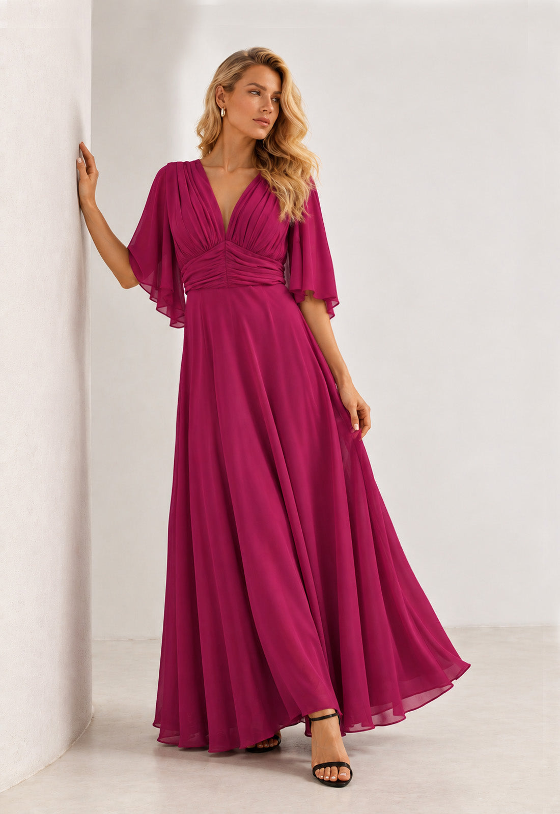 ΦΟΡΕΜΑ ΖΟΡΖΕΤΑ PLUS SIZE ΜΑΞΙ - ΜΑΤΖΕΝΤΑ