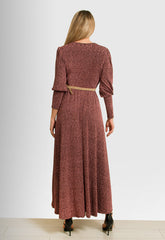 ΦΟΡΕΜΑ MAXI ΛΟΥΡΕΞ ΜΕ ΖΩΝΗ-ΣΑΠΙΟ ΜΗΛΟ