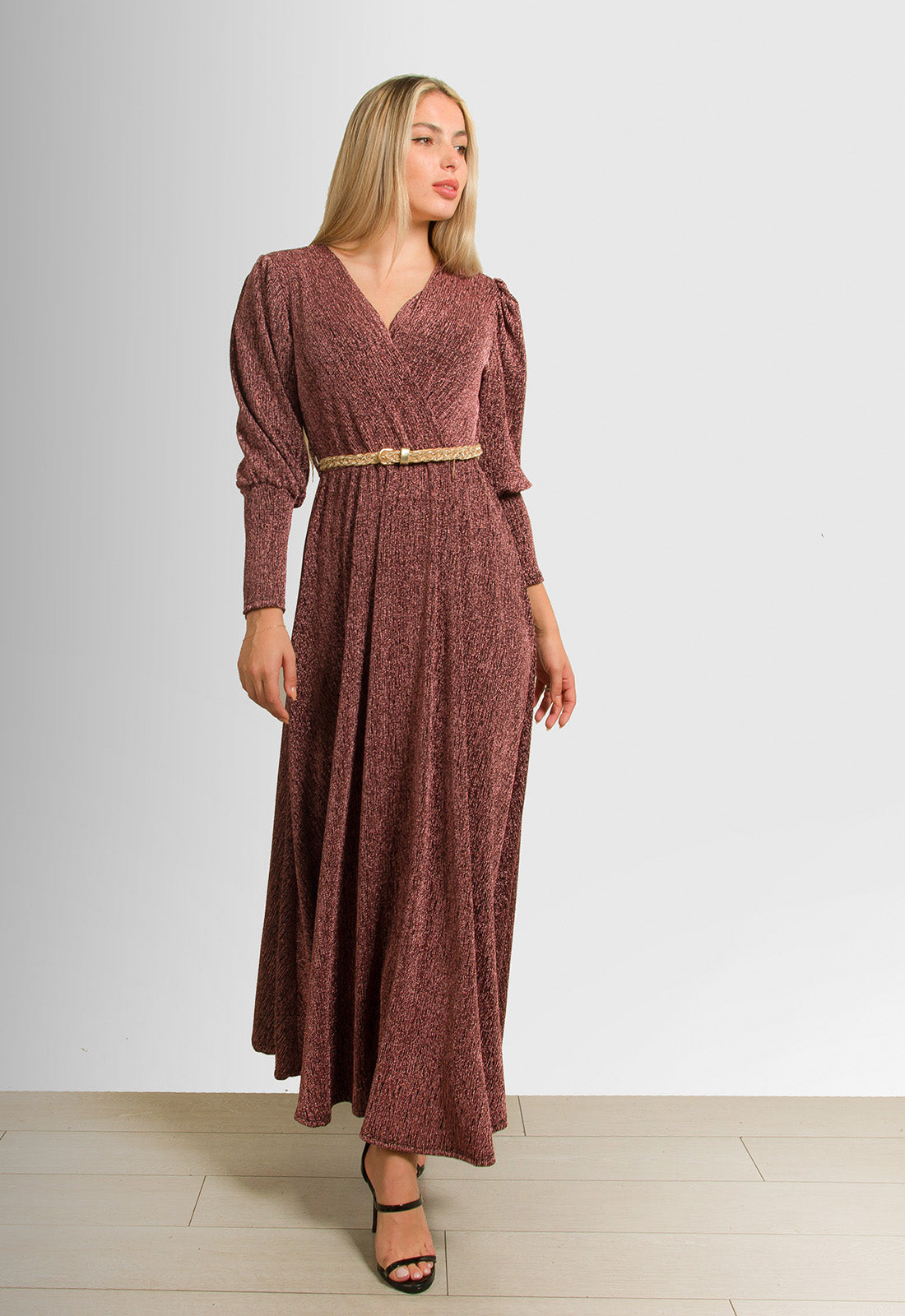 ΦΟΡΕΜΑ MAXI ΛΟΥΡΕΞ ΜΕ ΖΩΝΗ-ΣΑΠΙΟ ΜΗΛΟ