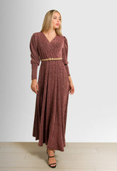 ΦΟΡΕΜΑ MAXI ΛΟΥΡΕΞ ΜΕ ΖΩΝΗ-ΣΑΠΙΟ ΜΗΛΟ