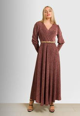 ΦΟΡΕΜΑ MAXI ΛΟΥΡΕΞ ΜΕ ΖΩΝΗ-ΣΑΠΙΟ ΜΗΛΟ