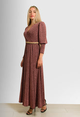 ΦΟΡΕΜΑ MAXI ΛΟΥΡΕΞ ΜΕ ΖΩΝΗ-ΣΑΠΙΟ ΜΗΛΟ