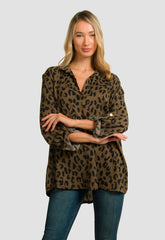 ΜΠΛΟΥΖΑ PLUS SIZE ΣΤΥΛ ΠΟΥΚΑΜΙΣΑΣ-OLIVE