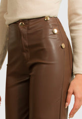 ΠΑΝΤΕΛΟΝΑ ΜΙΝΤΙ ΔΕΡΜΑΤΙΝΗΣ ΜΕ ΧΡΥΣΑ ΚΟΥΜΠΙΑ-ΚΑΦΕ