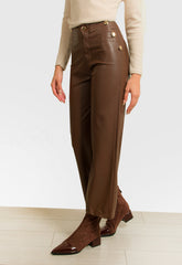 ΠΑΝΤΕΛΟΝΑ ΜΙΝΤΙ ΔΕΡΜΑΤΙΝΗΣ ΜΕ ΧΡΥΣΑ ΚΟΥΜΠΙΑ-ΚΑΦΕ