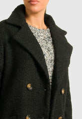 ΠΑΛΤΟ  SPORT 3/4 ΜΠΟΥΚΛΕ ΜΕ ΚΟΥΜΠΙΑ-ΜΑΥΡΟ