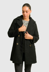 ΠΑΛΤΟ  SPORT 3/4 ΜΠΟΥΚΛΕ ΜΕ ΚΟΥΜΠΙΑ-ΜΑΥΡΟ