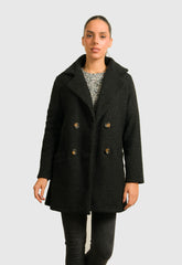 ΠΑΛΤΟ  SPORT 3/4 ΜΠΟΥΚΛΕ ΜΕ ΚΟΥΜΠΙΑ-ΜΑΥΡΟ