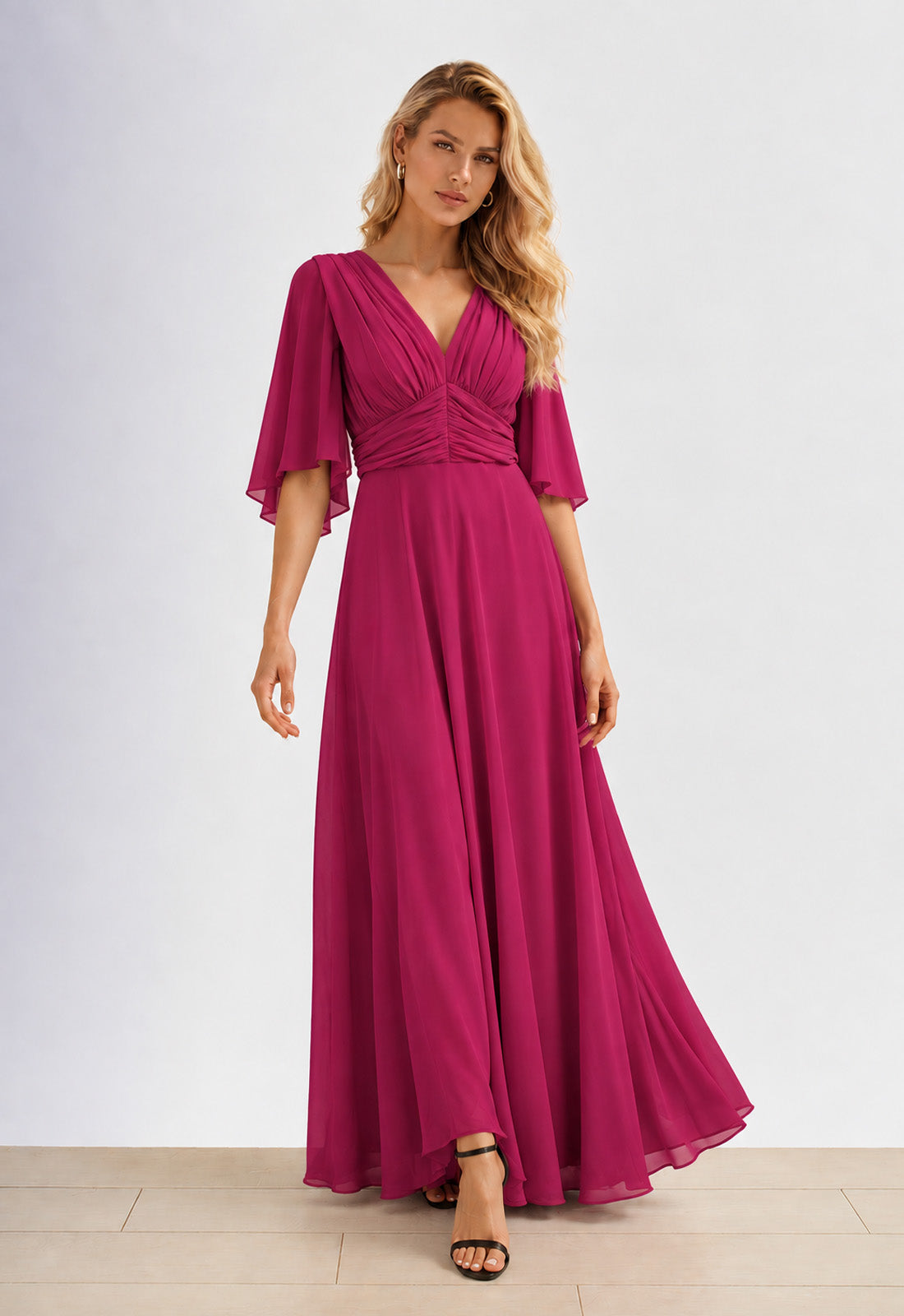 ΦΟΡΕΜΑ ΖΟΡΖΕΤΑ PLUS SIZE ΜΑΞΙ - ΜΑΤΖΕΝΤΑ