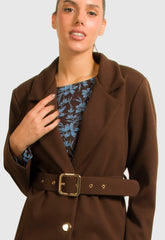 ΠΑΛΤΟ ΜΙΝΤΙ ΔΙΑΓΩΝΑΛ ΜΕ ΖΩΝΗ-ΚΑΦΕ