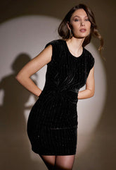 ΦΟΡΕΜΑ ΜΙΝΙ ΒΕΛΟΥΔΟ ΜΕ ΓΚΛΙΝΤΕΡ-ΜΑΥΡΟ