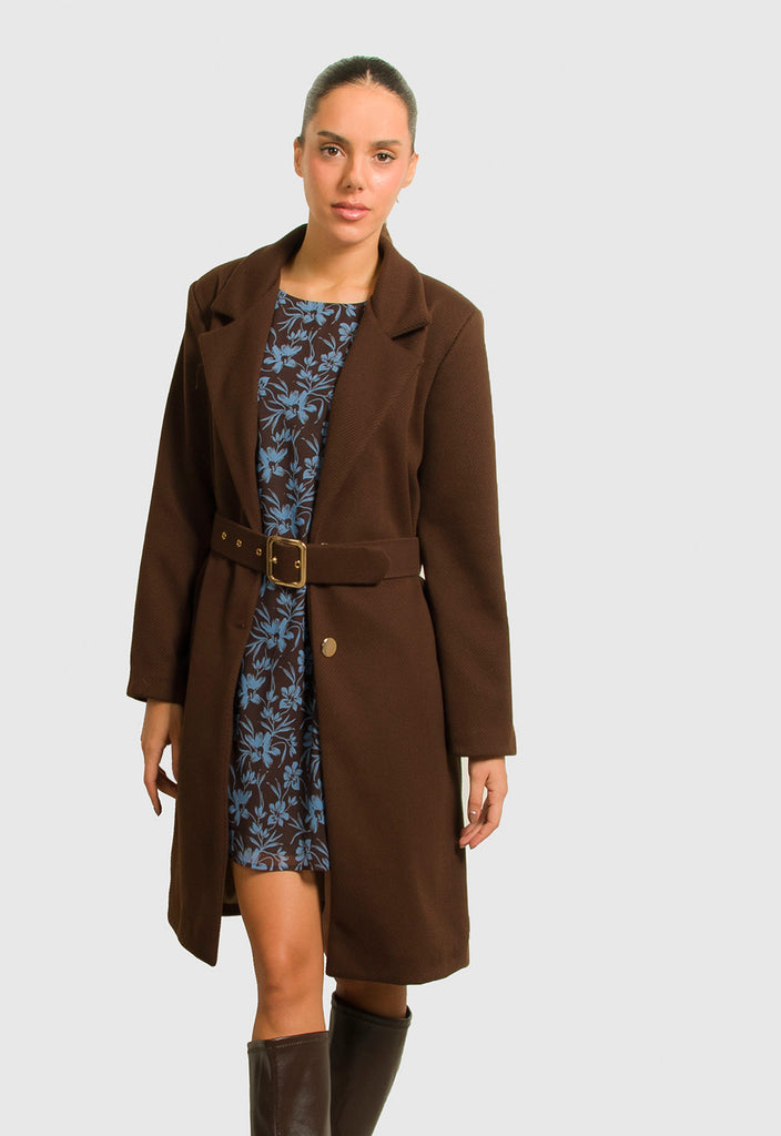 ΠΑΛΤΟ ΜΙΝΤΙ ΔΙΑΓΩΝΑΛ ΜΕ ΖΩΝΗ-ΚΑΦΕ