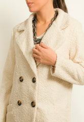 ΠΑΛΤΟ SPORT 3/4 ΜΠΟΥΚΛΕ ΜΕ ΚΟΥΜΠΙΑ-ΕΚΡΟΥ