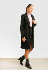 ΠΑΛΤΟ ΜΙΝΤΙ ΔΙΑΓΩΝΑΛ ΜΕ ΖΩΝΗ-ΜΑΥΡΟ