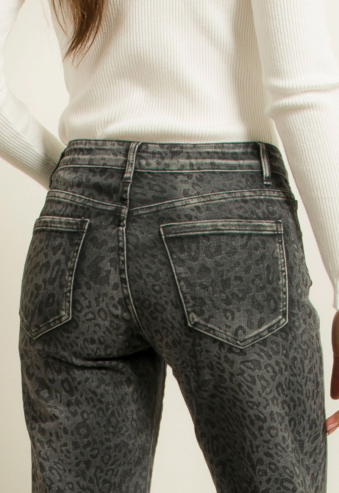 ΠΑΝΤΕΛΟΝΑ WIDE LEG ANIMAL PRINT-ΑΝΘΡΑΚΙ