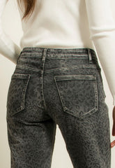 ΠΑΝΤΕΛΟΝΑ WIDE LEG ANIMAL PRINT-ΑΝΘΡΑΚΙ