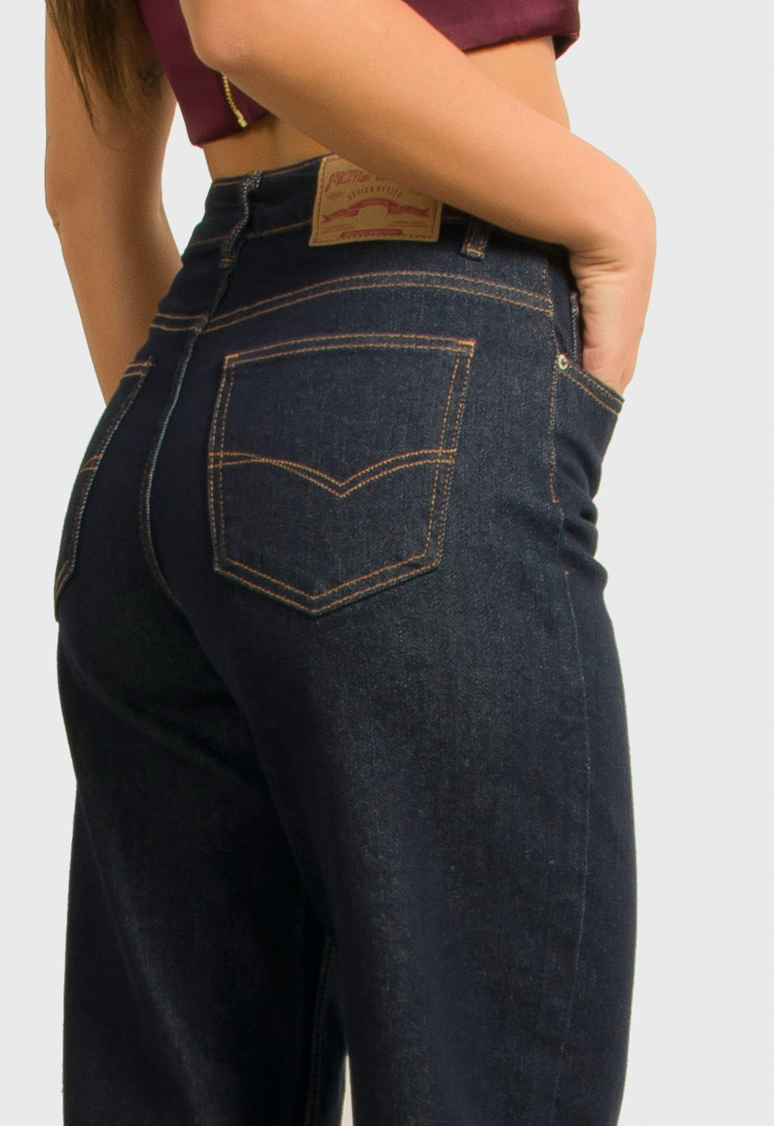 ΠΑΝΤΕΛΟΝΙ JEAN BARREL DENIM-ΜΠΛΕ ΣΚΟΥΡΟ